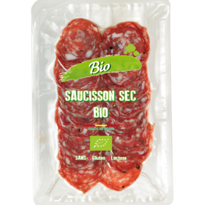 3660071007550 Saucisson sec BIO 24 tranches 80g