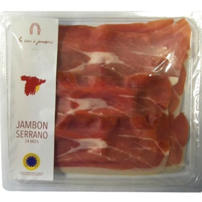 3660071007659_Jambon Serrano STG 24 mois tranché 80g LA CAVE A JAMBONS