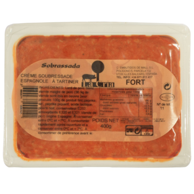 3660071009141 Crème de soubressade 400g LA CRIA