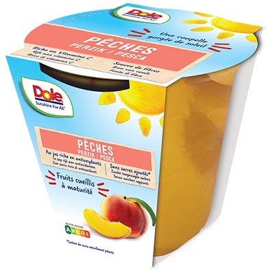 0038900028718 Pêches au jus 198g DOLE
