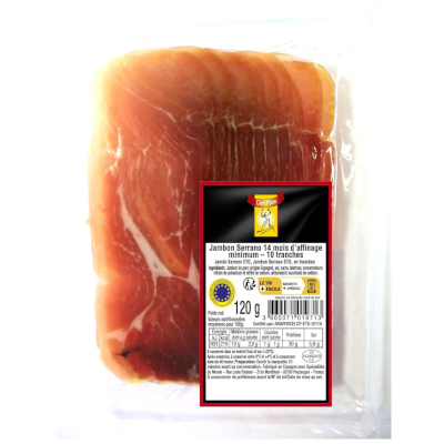 3660071019713_Jambon Serrano STG hors froid 120g 10 tranches DEL PAIS